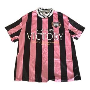 ʚ Coolane Jersey women’s size small pink and black striped